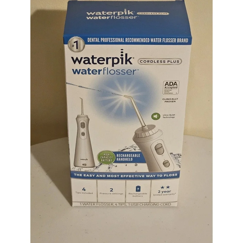 Waterpik Waterflosser Cordless Plus Dental Water Pik Flosser Jet New